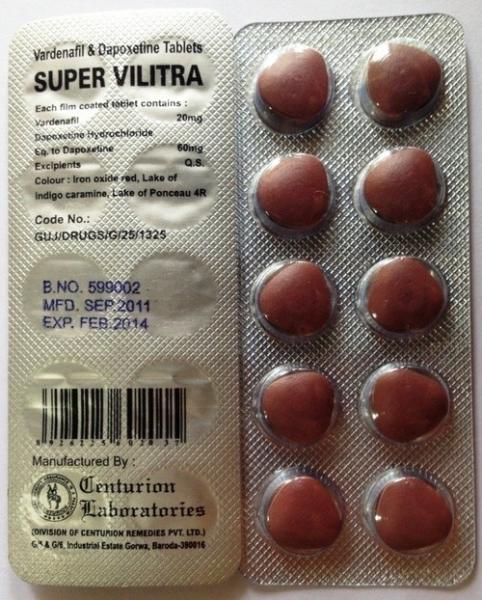 Super Vilitra 20/ 60 mg_x30